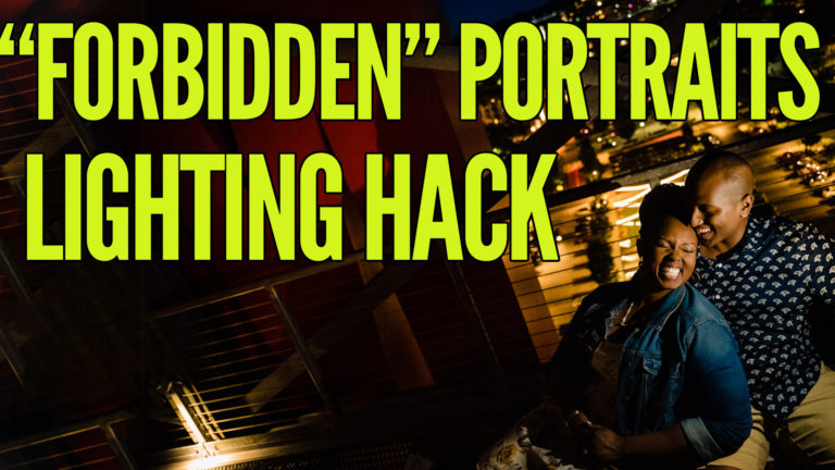 A quick and easy lighting hack for portraits at night